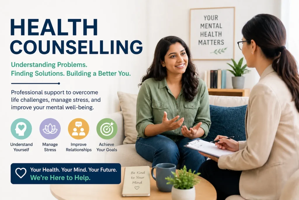 Health Counselling Benefits, Process and Solutions