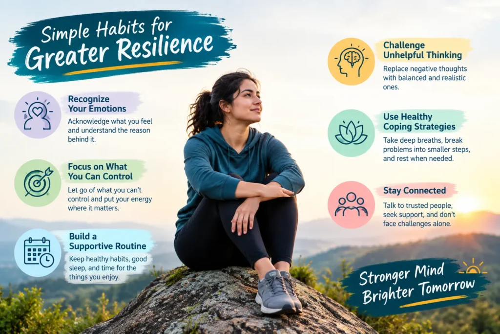 Simple habits and practical strategies to build emotional resilience and manage stress