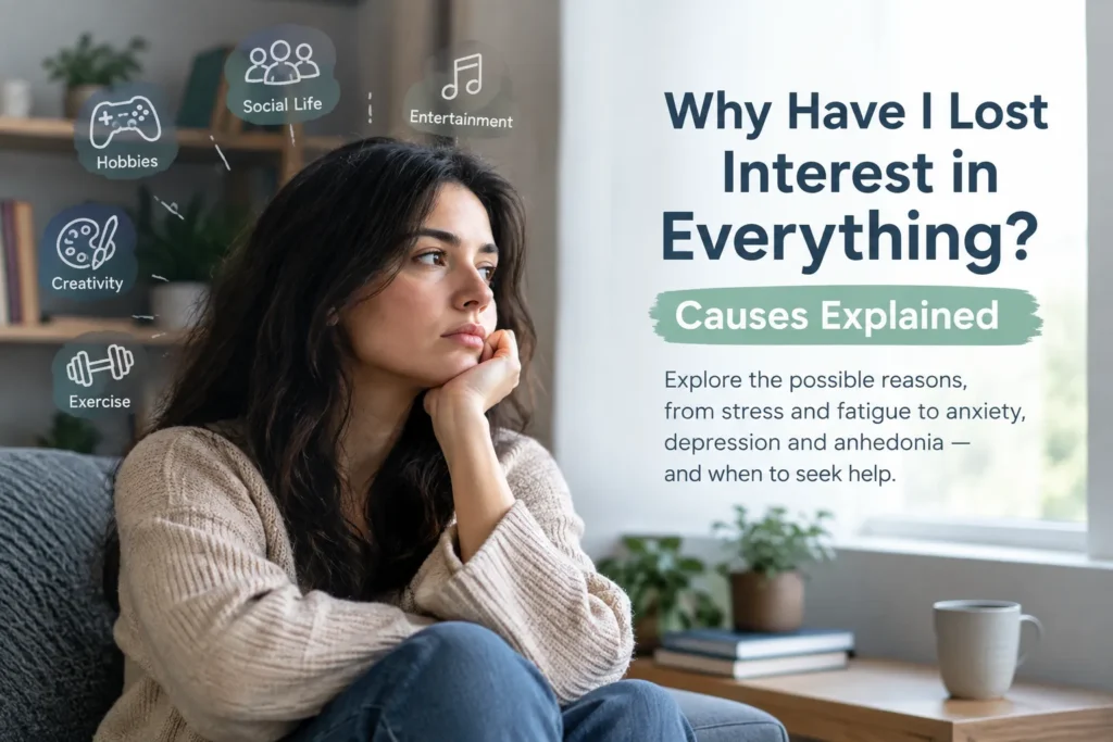 why have i lost interest in everything